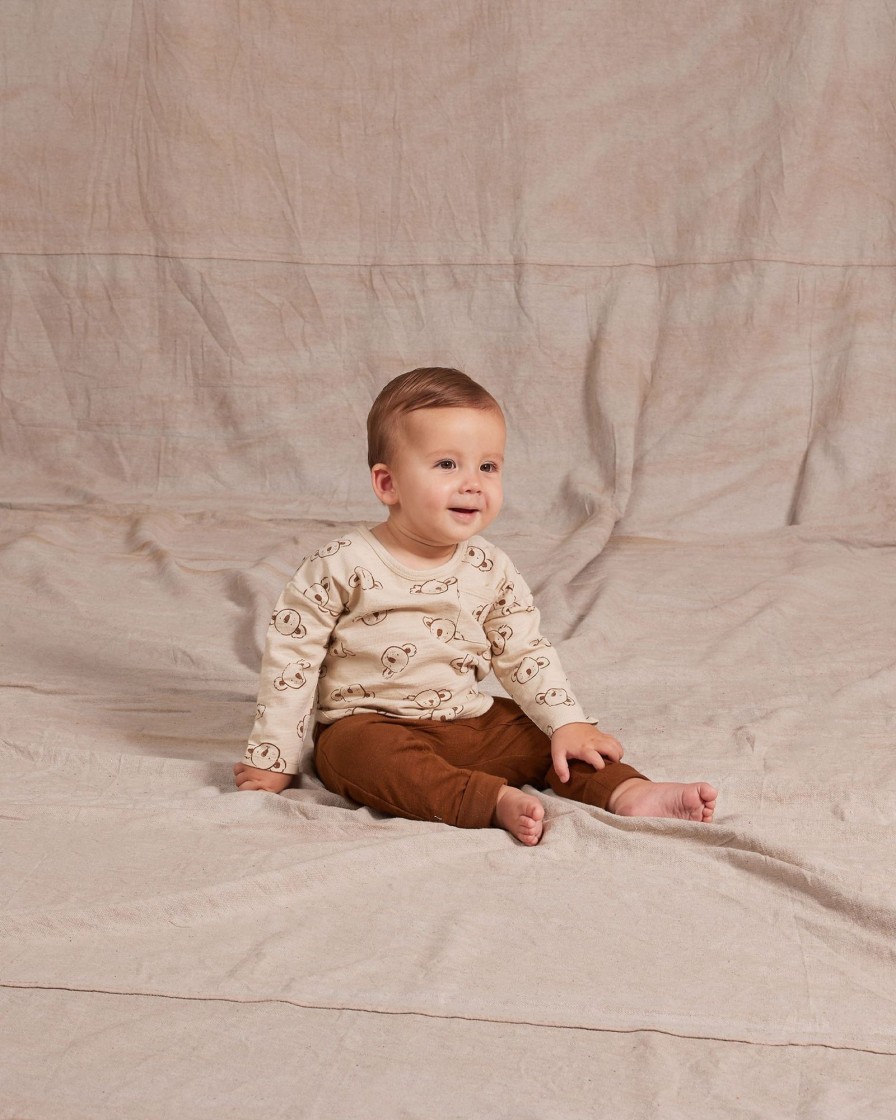 Child [2-14] Rylee + Cru Knitwear | Rylee + Cru Cru Pant - Chocolate