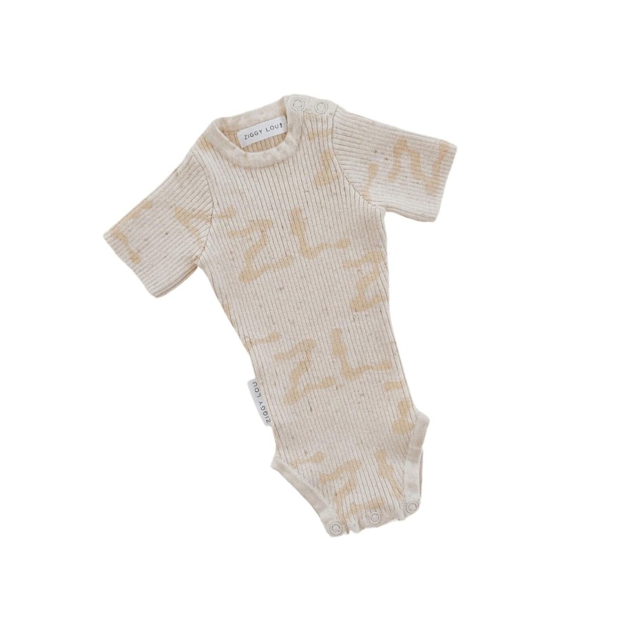 Baby [0-23M] Ziggy Lou Knitwear | Ziggy Lou - Summer Ribbed Bodysuit | Zl