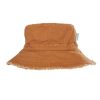 Child [2-14] Acorn Hats | Acorn Frayed Bucket Hat - Chestnut