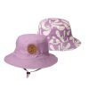 Child [2-14] Crywolf Hats | Crywolf Reversible Bucket Hat Lilac Palms