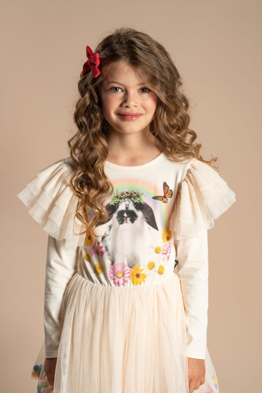 Child [2-14] Rock Your Baby Dresses | Rock Your Baby Easter Bunny Pom Pom Circus Dress