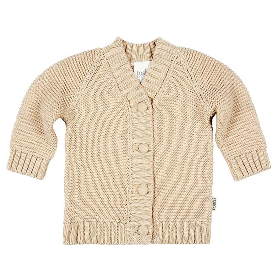 Baby [0-23M] Toshi Outerwear | Toshi Organic Cardigan - Andy / Oatmeal