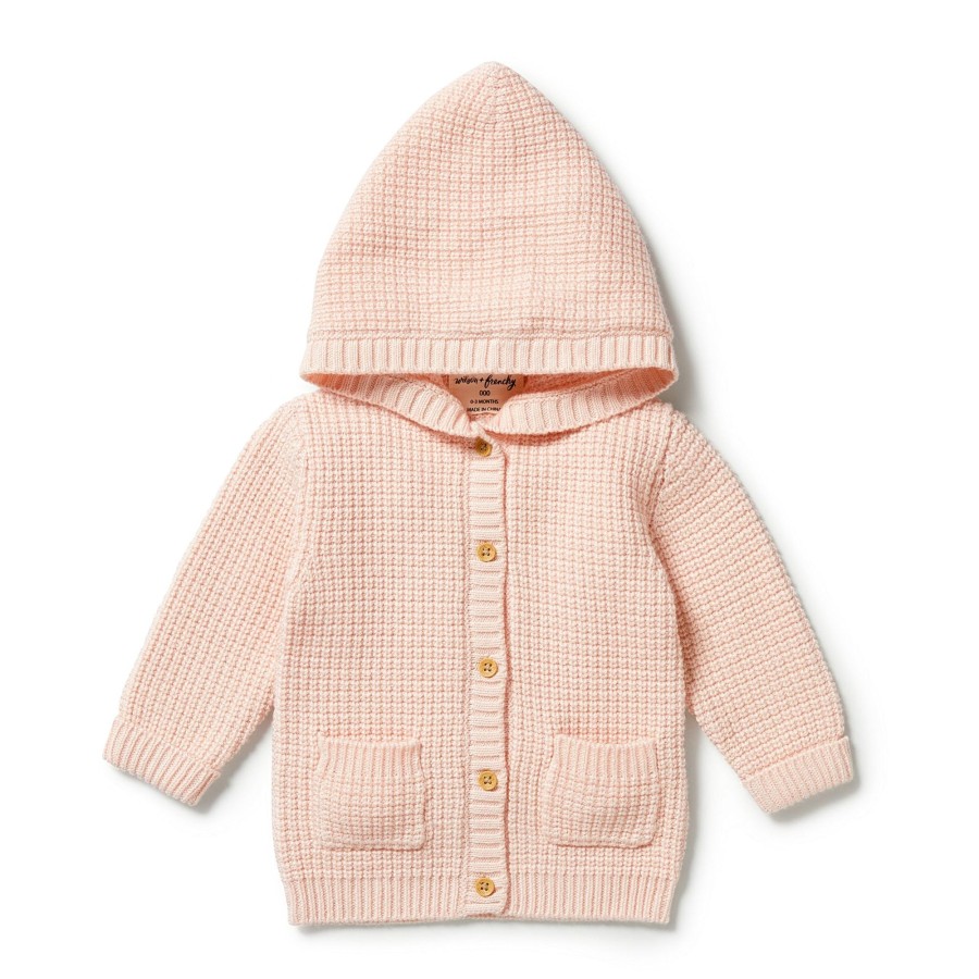 Child [2-14] Wilson & Frenchy Knitwear | Wilson And Frenchy Knitted Button Jacket - Blush