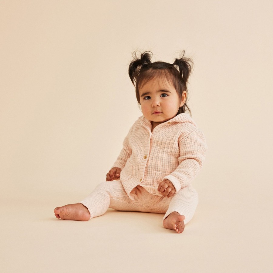 Child [2-14] Wilson & Frenchy Knitwear | Wilson And Frenchy Knitted Button Jacket - Blush