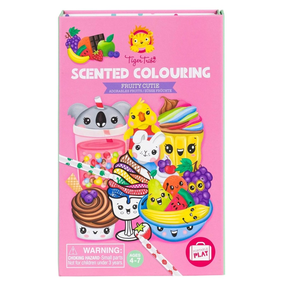 Play + Learn Tiger Tribe Activity Sets | Scented Colouring Set - Fruity Cutie