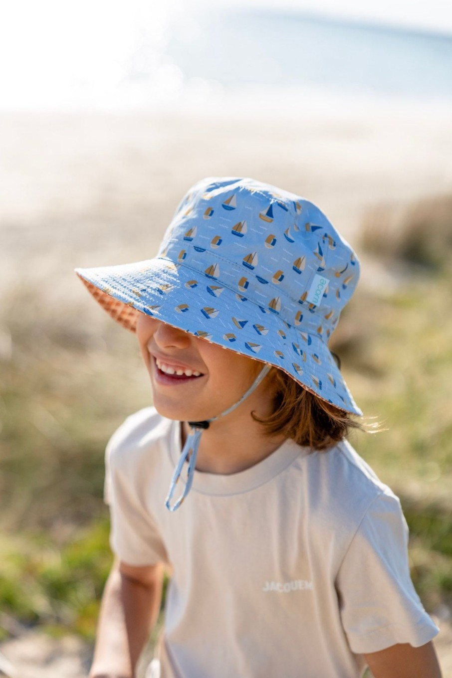 Child [2-14] Acorn Hats | Acorn Wide Brim Bucket Hat - Sail The Bay