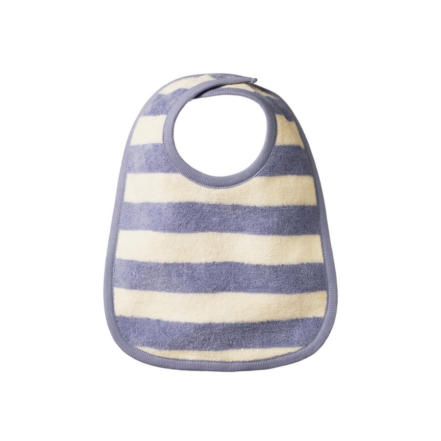 Baby [0-23M] Nature Baby Bibs | Nature Baby Reversible Bib - Bold Dusky Stripe