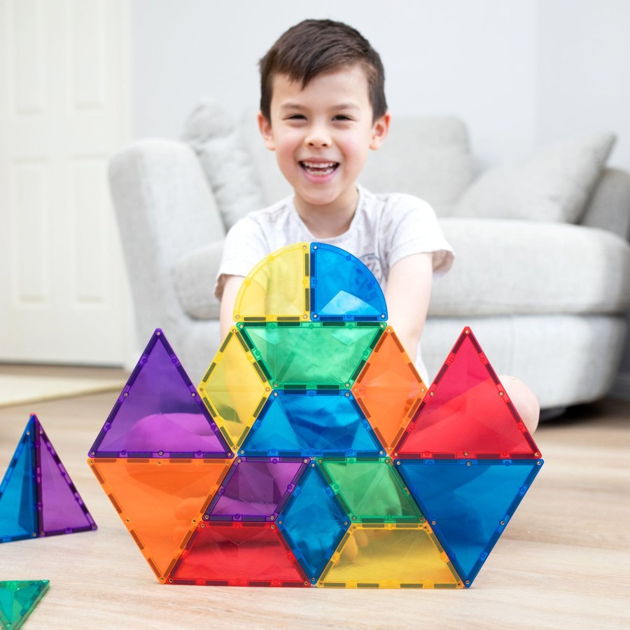 Play + Learn Connetix S.T.E.M. | Connetix Tiles - 36 Piece Expansion Set | Rainbow