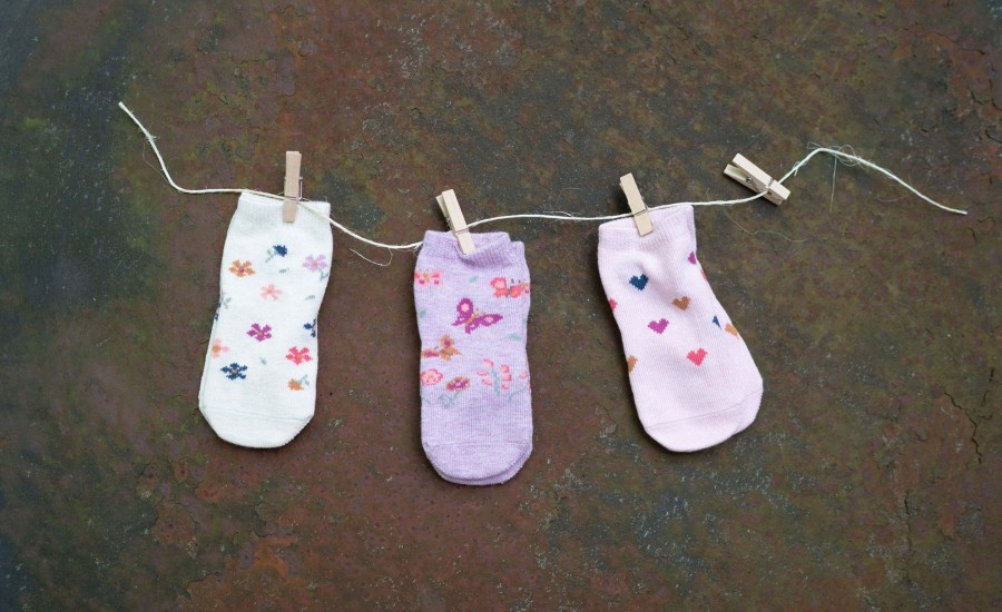 Baby [0-23M] Toshi Socks + Tights | Toshi Organic Ankle Jacquard Socks - Wild Flowers