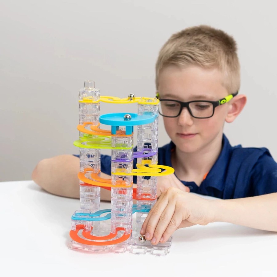 Play + Learn Fat Brain Construction | Fat Brain - Trestle Tracks - Builder Set