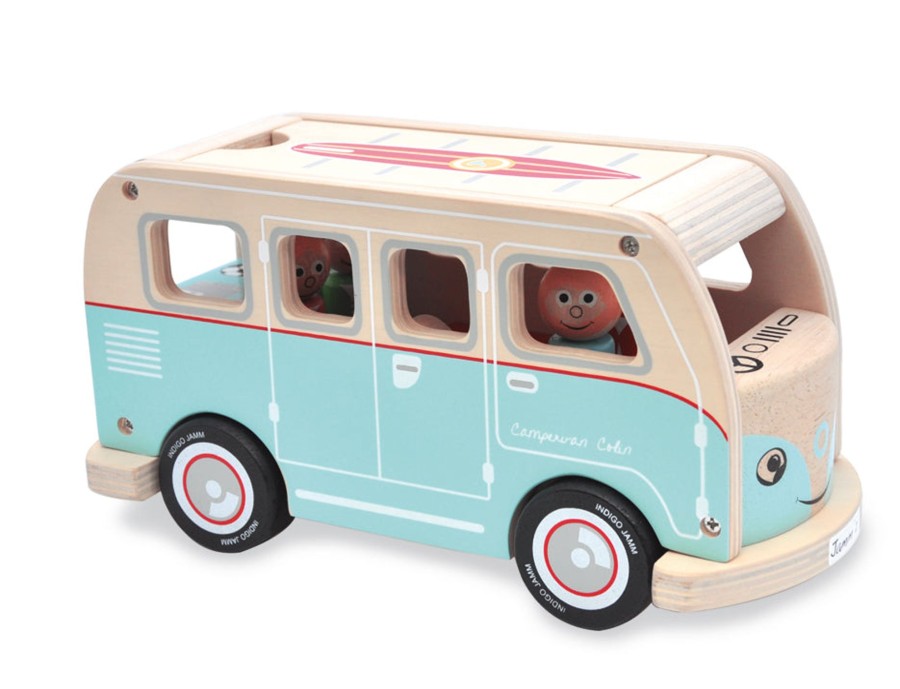 Play + Learn Indigo Jamm Wooden Toys | Indigo Jamm - Colin'S Camper Van