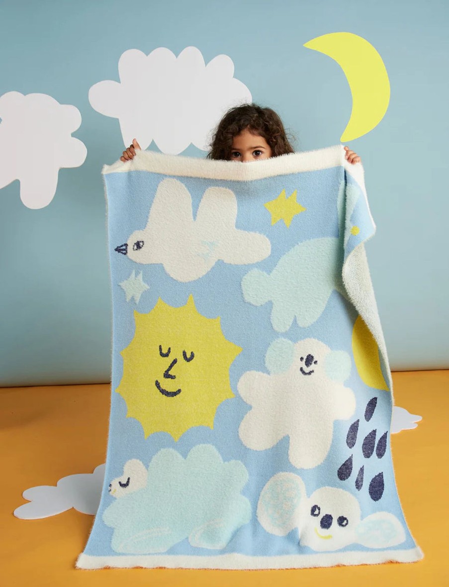 Baby [0-23M] Halcyon Nights Blankets | Halcyon Nights I Spy In The Sky Fluffy Knit Blanket