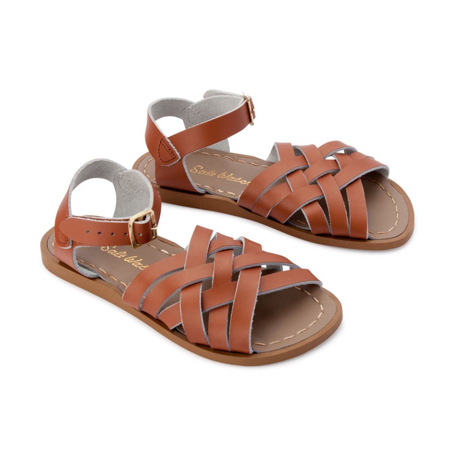 Child [2-14] Saltwater Sandals Footwear | Saltwater Sandals Retro Tan