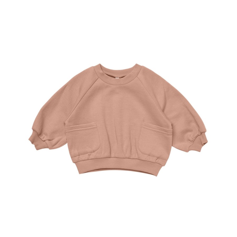 Baby [0-23M] Quincy Mae Jumpers | Quincy Mae Pocket Sweatshirt - Rose