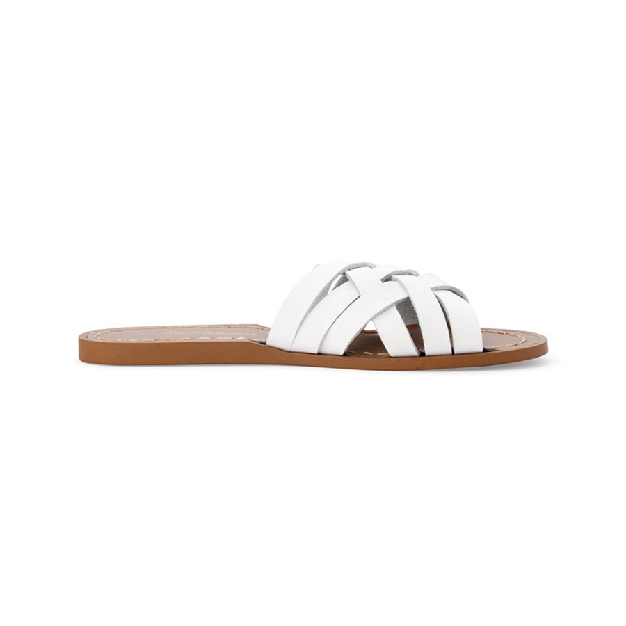 Grown Ups Saltwater Sandals | Saltwater Sandals Adults Retro Slides White