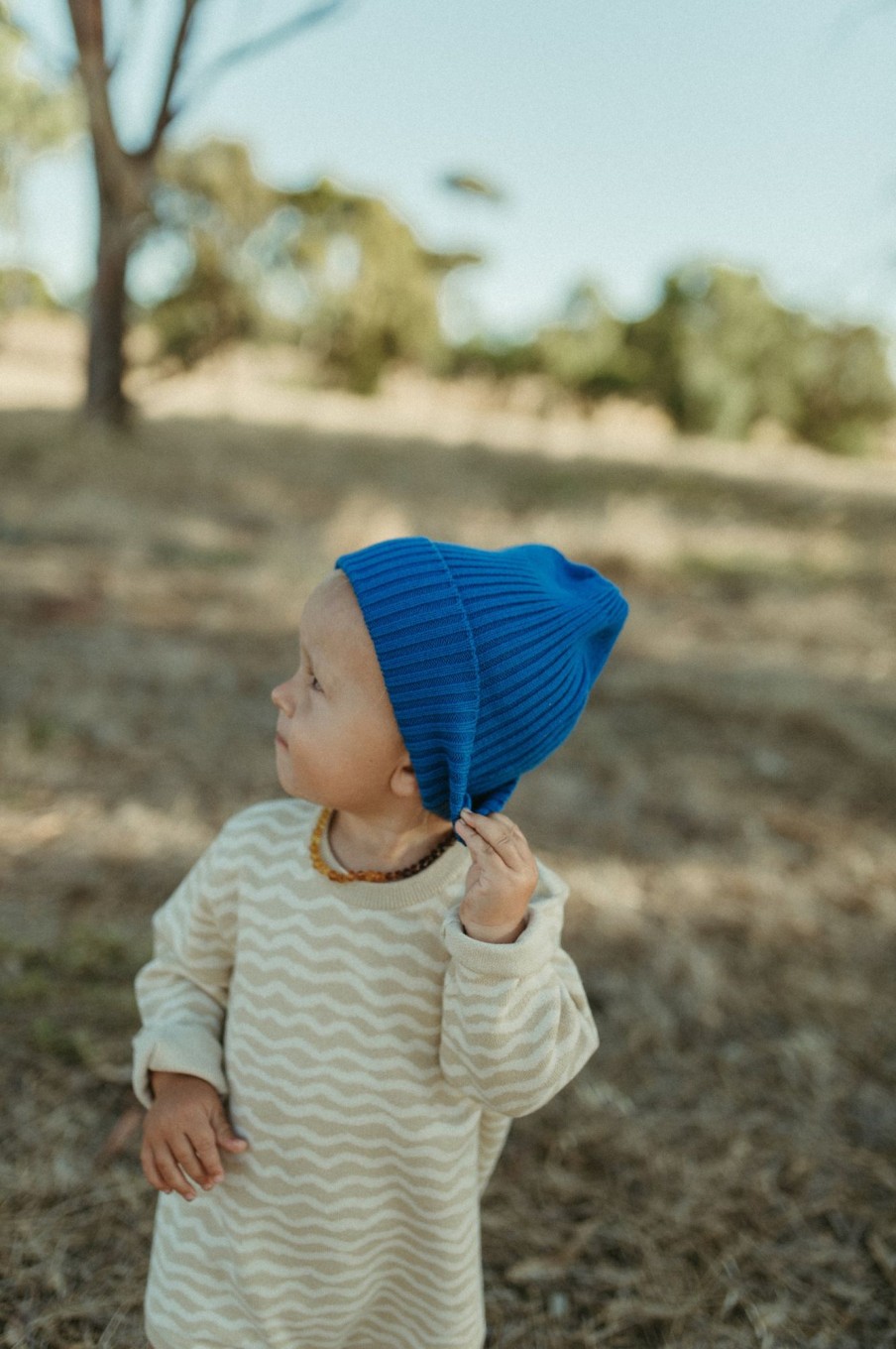 Baby [0-23M] Grown Beanies | Grown Organic Pixie Beanie - Cobalt