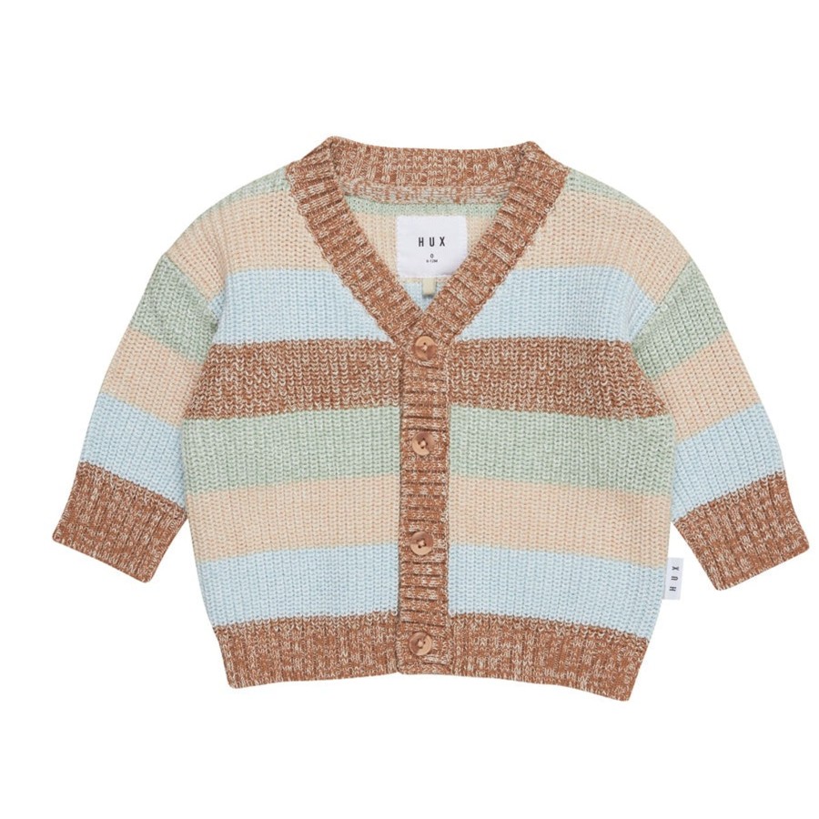 Baby [0-23M] Huxbaby Outerwear | Huxbaby Stripe Boxy Cardigan - Multi