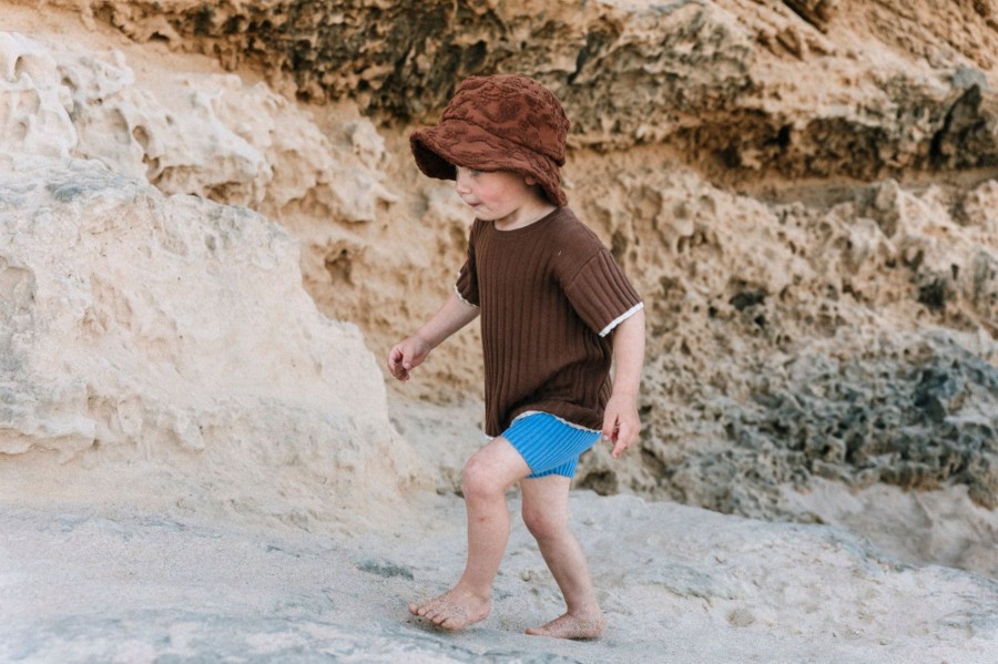 Child [2-14] Grown Knitwear | Grown Knitted Rib Tee - Chocolate