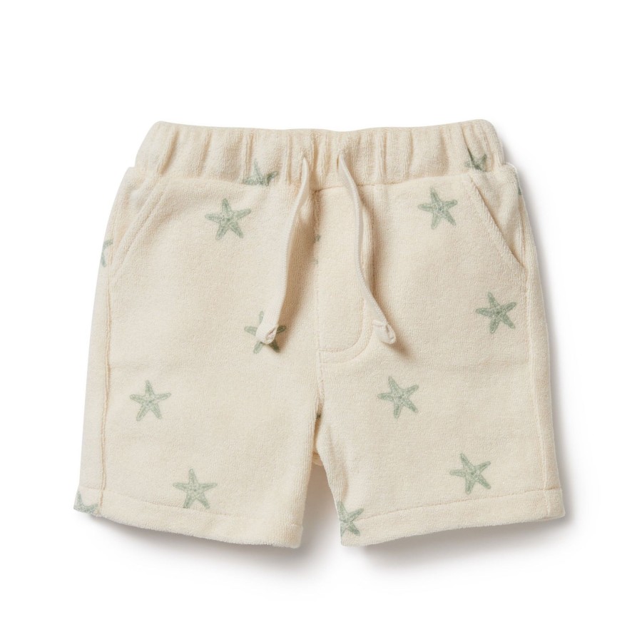 Baby [0-23M] Wilson & Frenchy Bottoms | Wilson And Frenchy Organic Terry Short Tiny Starfish