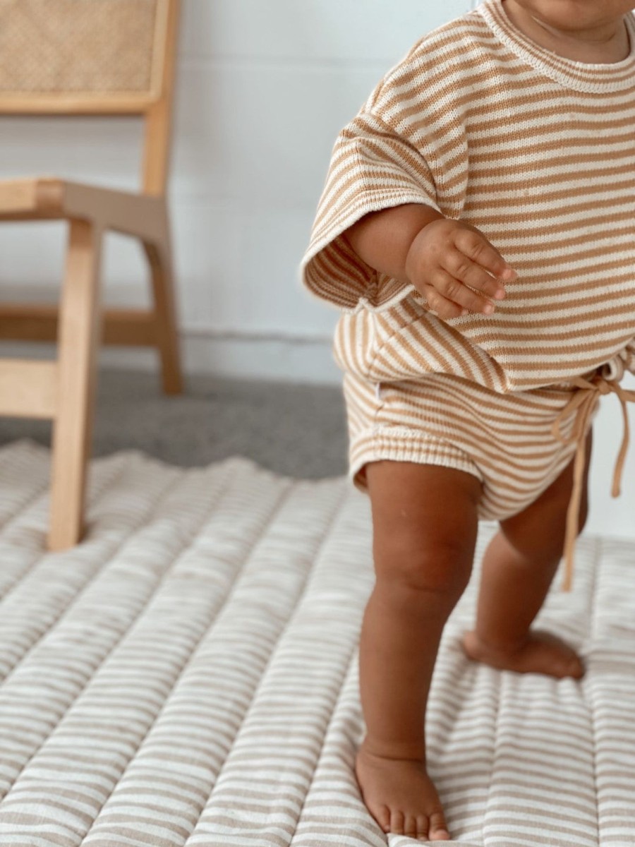 Child [2-14] Ziggy Lou Knitwear | Ziggy Lou - Tee | Golden Stripes