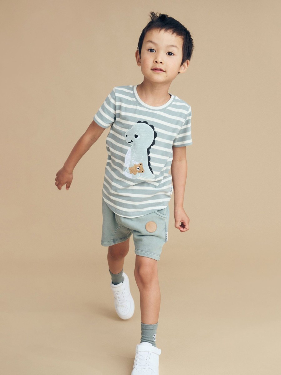 Baby [0-23M] Huxbaby Tops | Huxbaby Dino Stripe T-Shirt