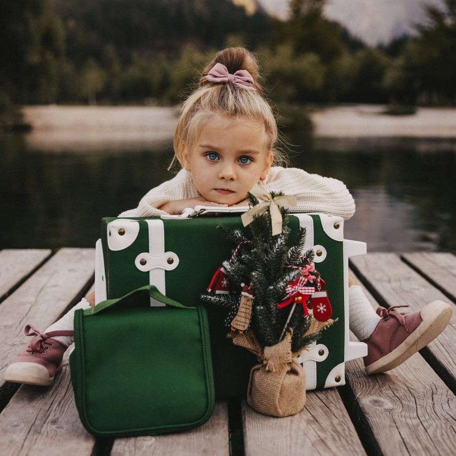 Child [2-14] Olli Ella Bags + Mealtime | Olli Ella See-Ya Wash Bag - Forest