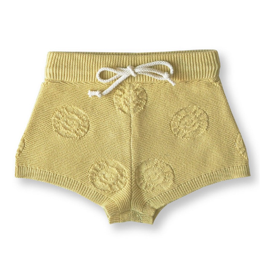 Child [2-14] Grown Bottoms | Grown Sunshine Shorts - Lemon