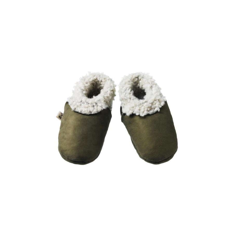 Baby [0-23M] Nature Baby Booties + Mittens | Nature Baby Lambskin Booties - Cypress