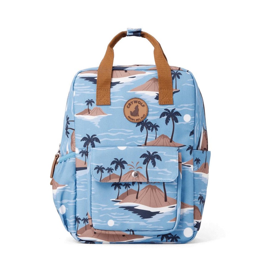 Child [2-14] Crywolf Bags + Mealtime | Crywolf Mini Backpack Blue Lost Island