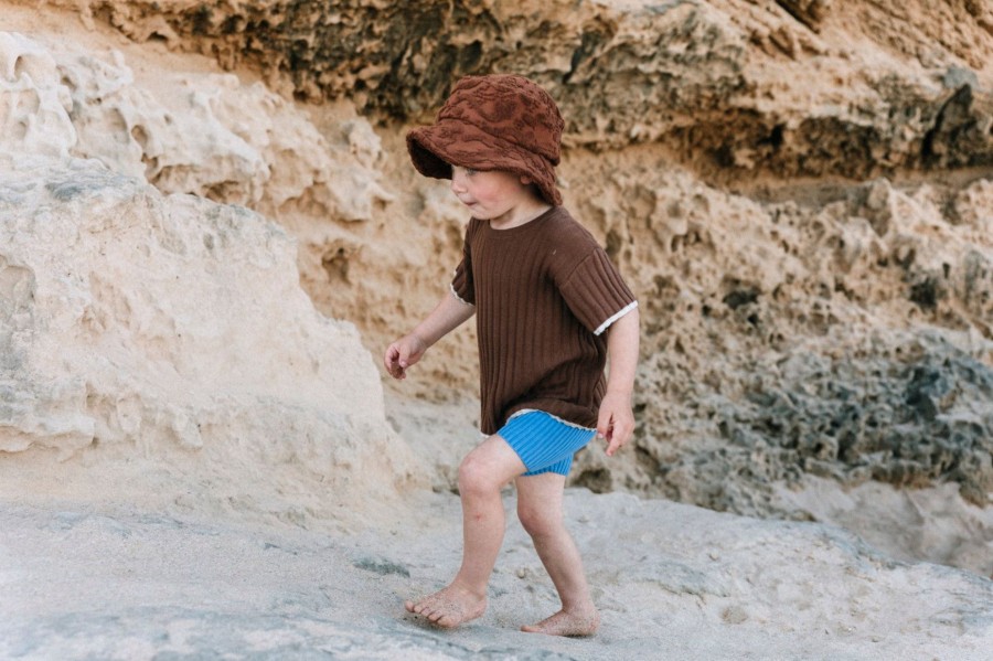 Child [2-14] Grown Tops | Grown Knitted Rib Tee - Chocolate