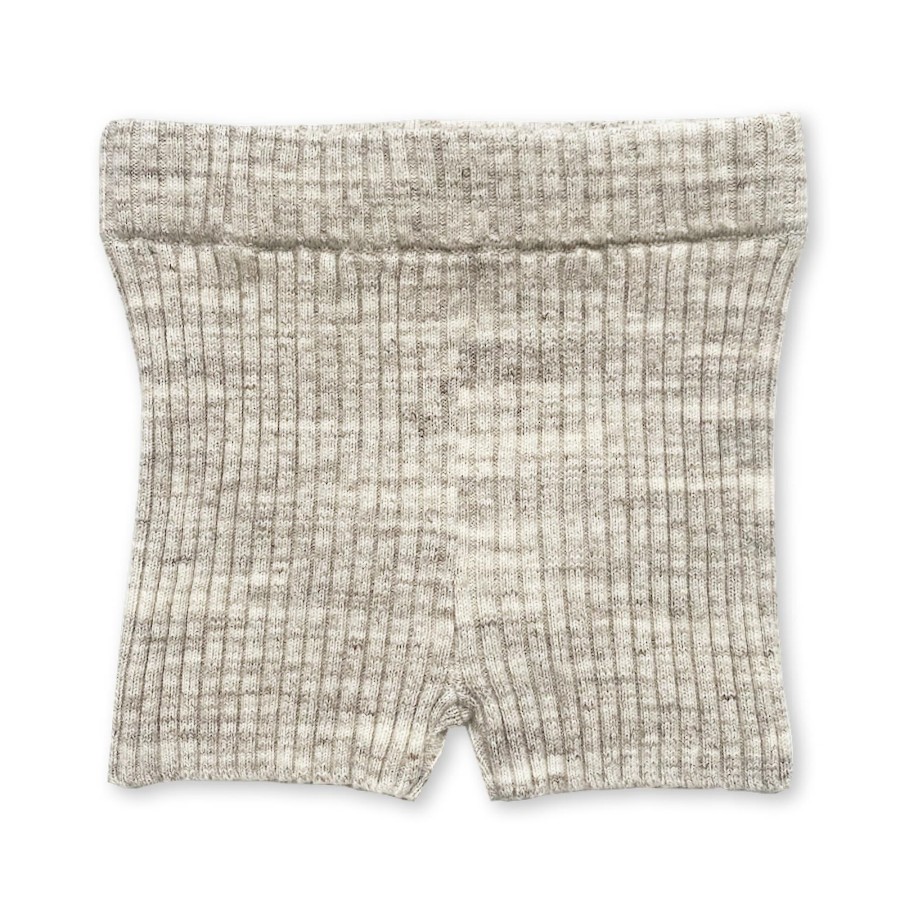 Grown Ups Grown | Grown Ladies Ribbed Bike Shorts - Wheat