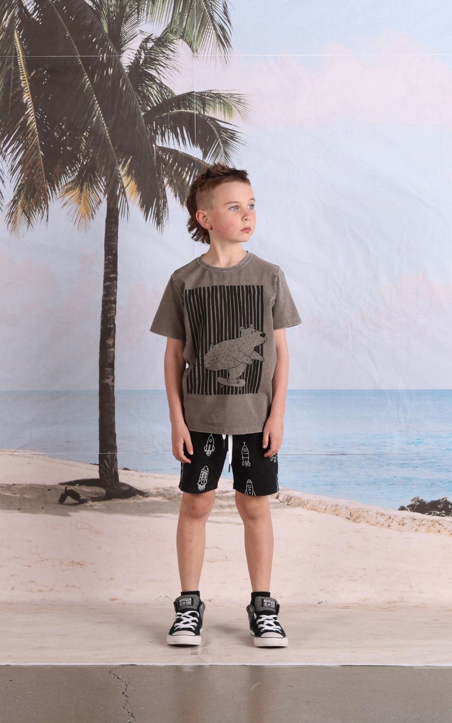 Child [2-14] Minti Bottoms | Minti Rockets Short - Black Wash