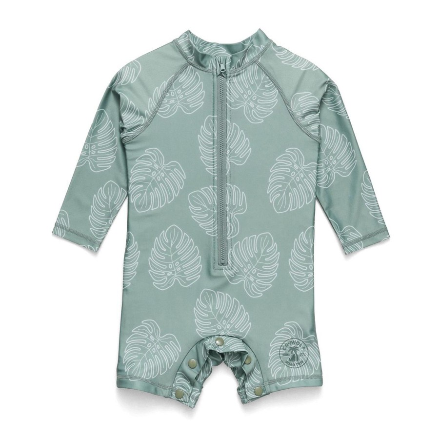 Baby [0-23M] Crywolf Swim | Crywolf Rash Suit Jade Monstera