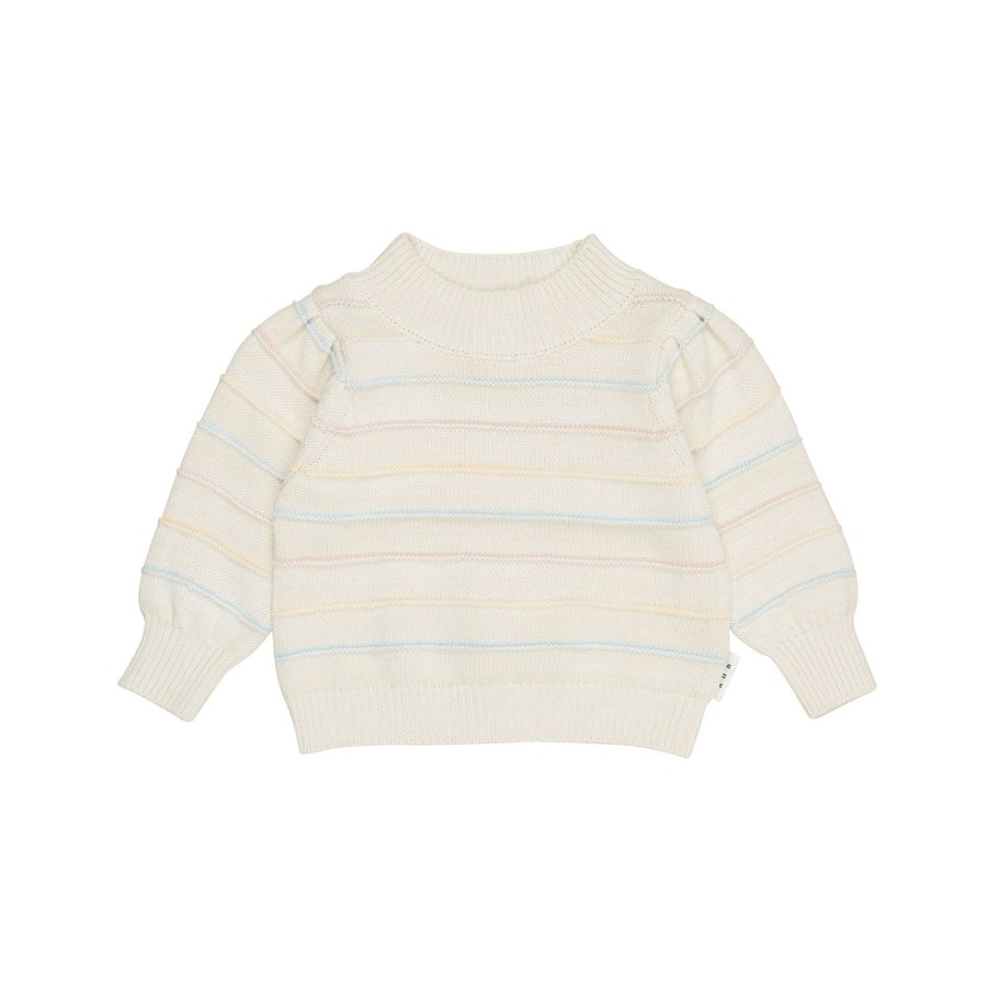 Baby [0-23M] Huxbaby Jumpers | Huxbaby Pastel Stripe Knit Puff Jumper