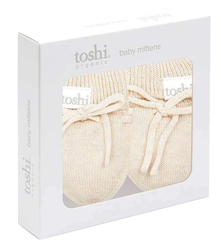 Baby [0-23M] Toshi Booties + Mittens | Toshi Organic Mittens - Marley / Feather