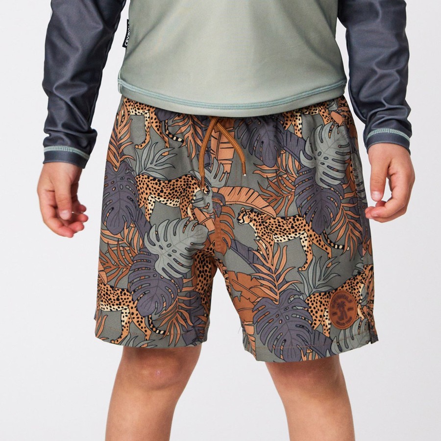 Baby [0-23M] Crywolf Bottoms | Crywolf Board Shorts Jungle