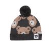 Baby [0-23M] Huxbaby Beanies | Huxbaby Huxbear Knit Beanie - Soft Black