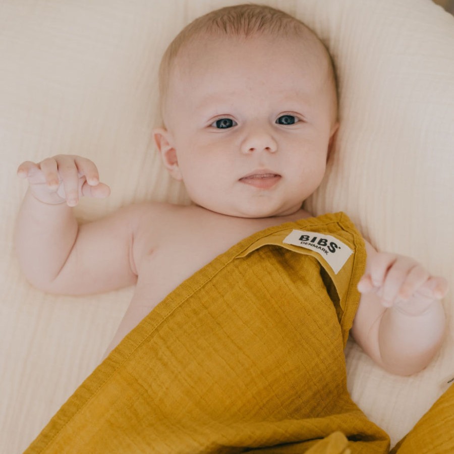 Baby [0-23M] Bibs Feeding | Bibs Cuddle Cloth 2 Pack - Mustard