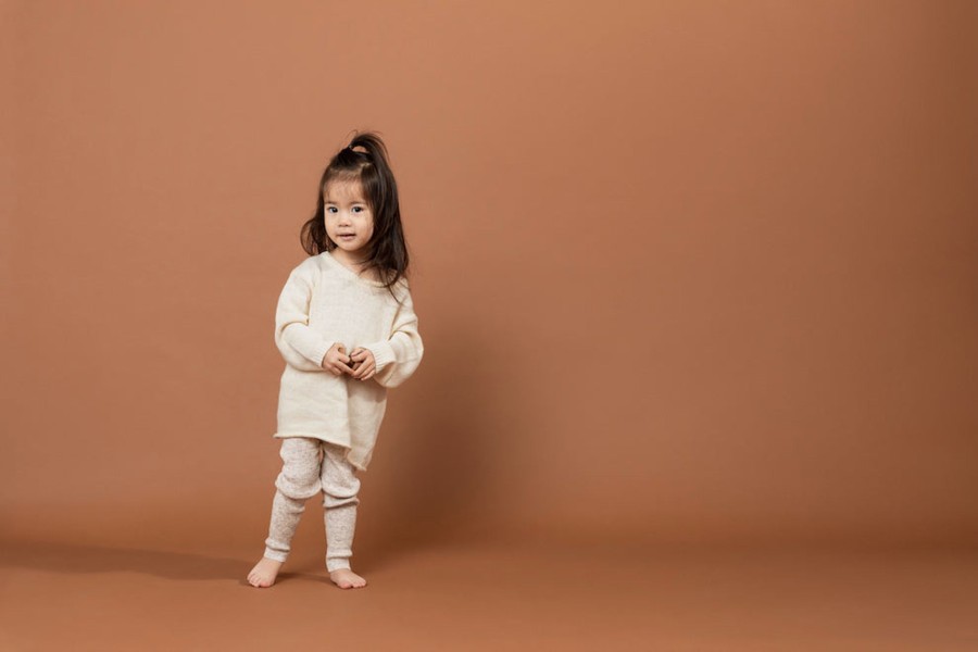 Child [2-14] Grown Bottoms | Grown Ribbed Essential Leggings - Marle