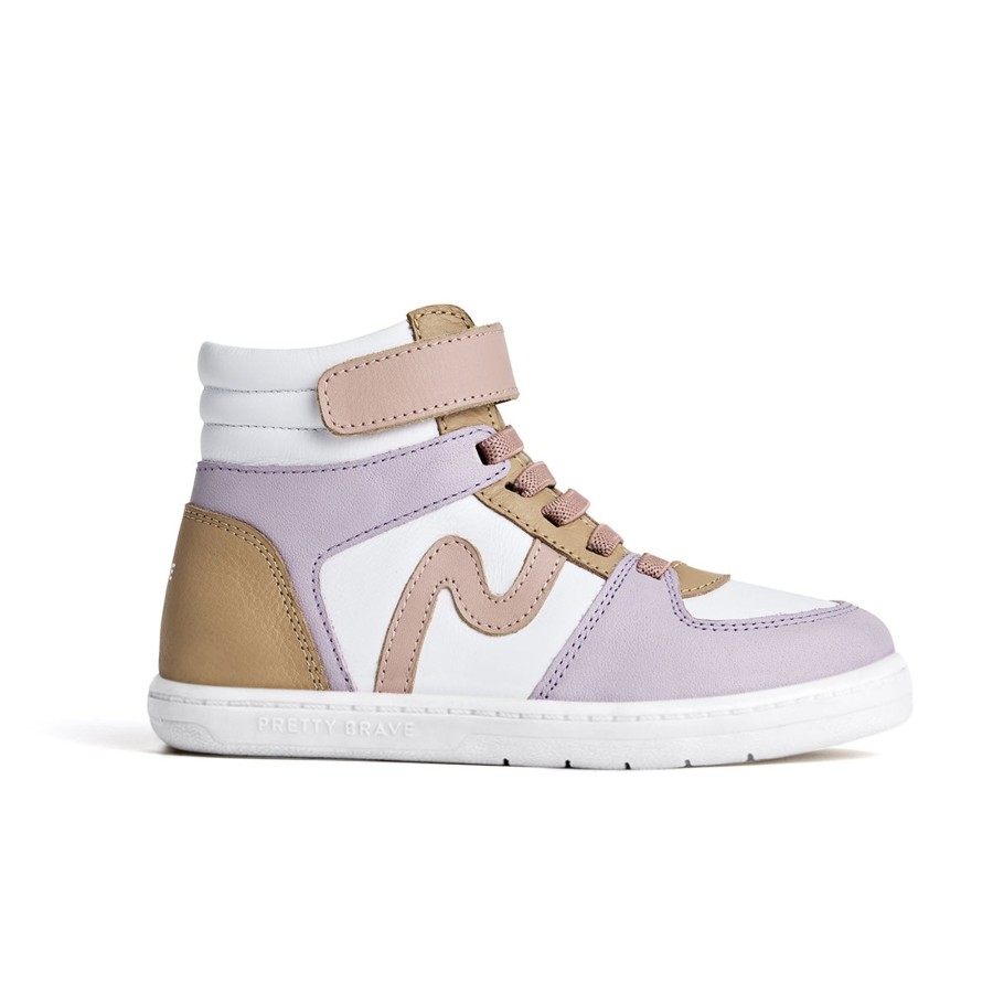 Child [2-14] Pretty Brave Footwear | Pretty Brave Hi-Top - Lilac Mix