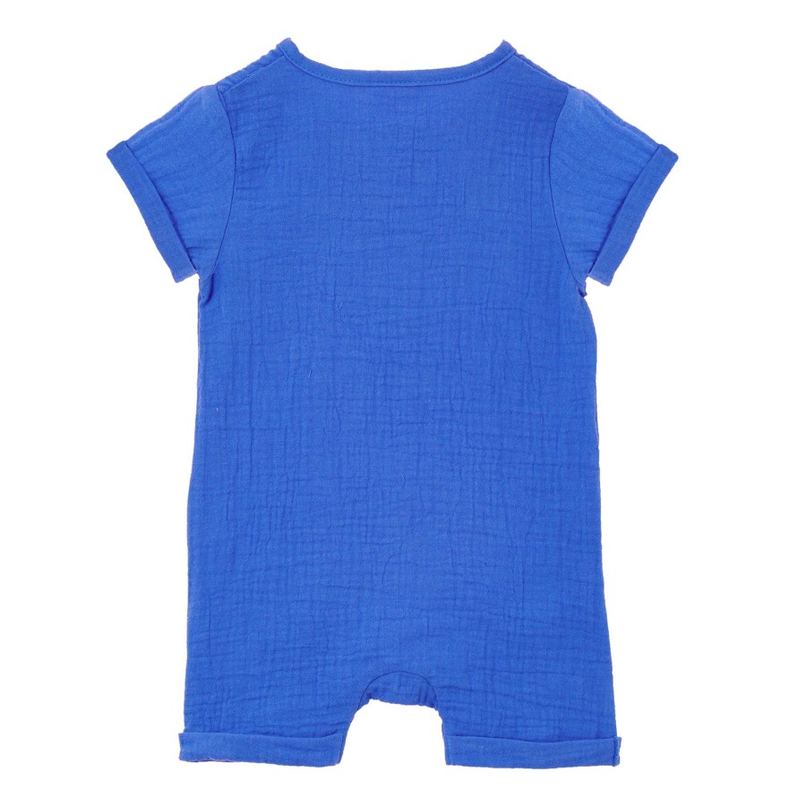 Baby [0-23M] Milky All In One | Milky Blue Summer Romper - Regatta