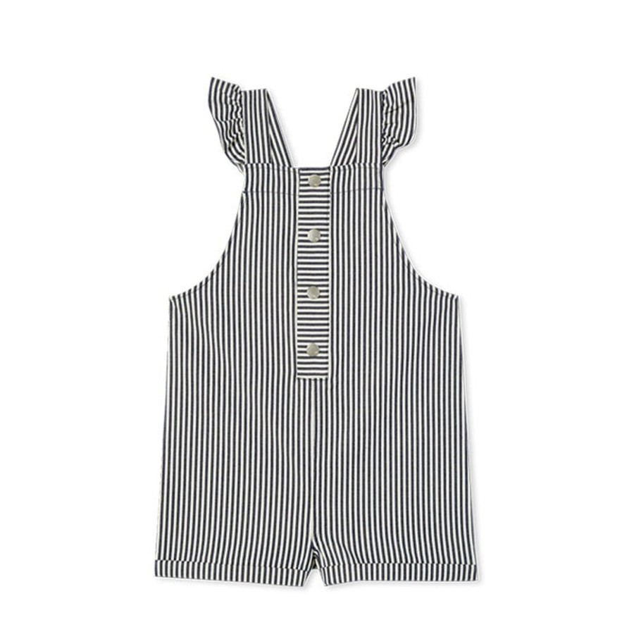 Child [2-14] Milky Overalls + Playsuits | Milky Girl Stripe Overall