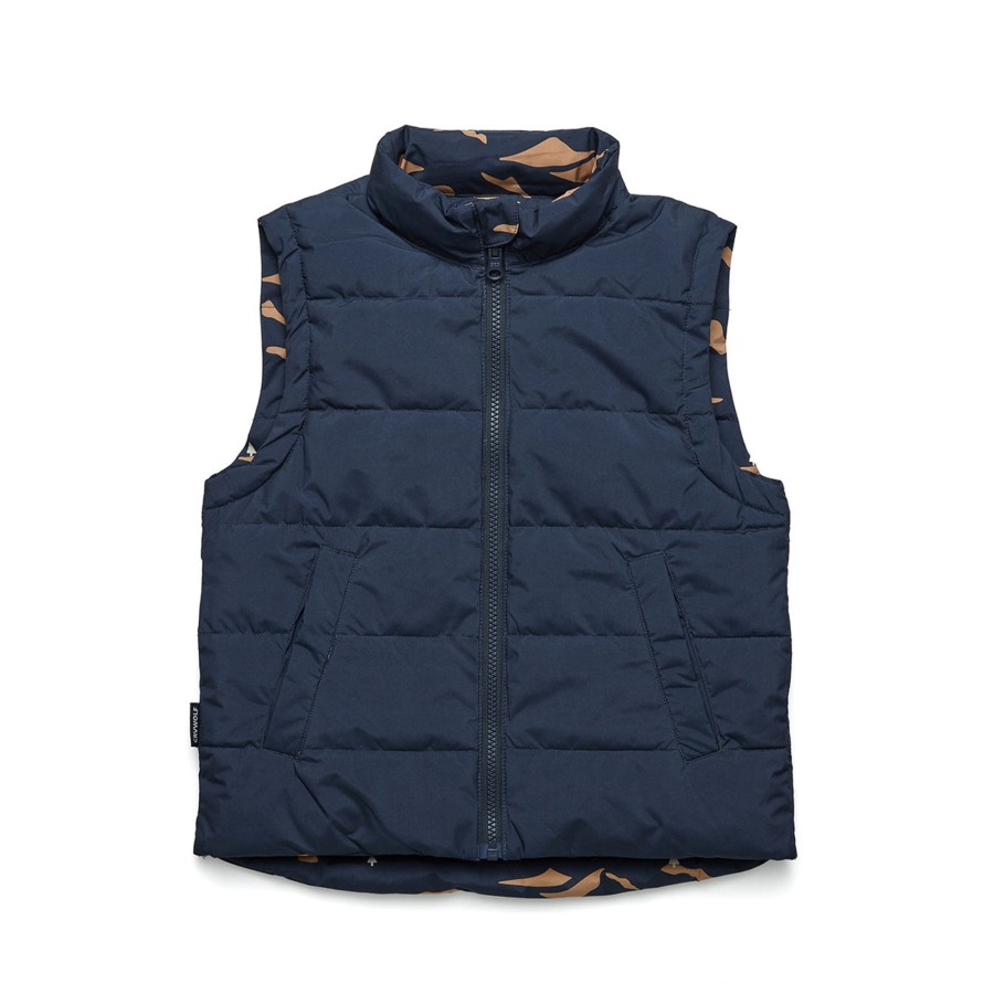 Child [2-14] Crywolf Outerwear | Crywolf Reversible Vest - Great Outdoors