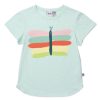 Child [2-14] Minti Tops | Minti Pastel Butterfly Tee - Mint Marle