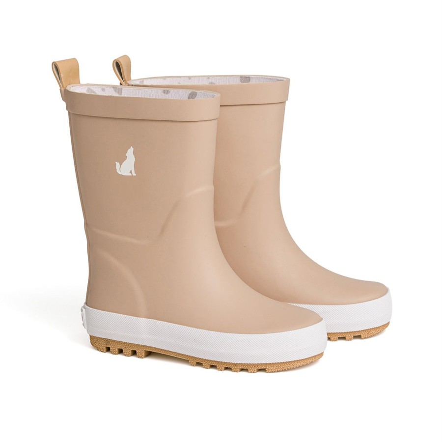 Child [2-14] Crywolf Rainwear | Crywolf Rain Boots - Camel