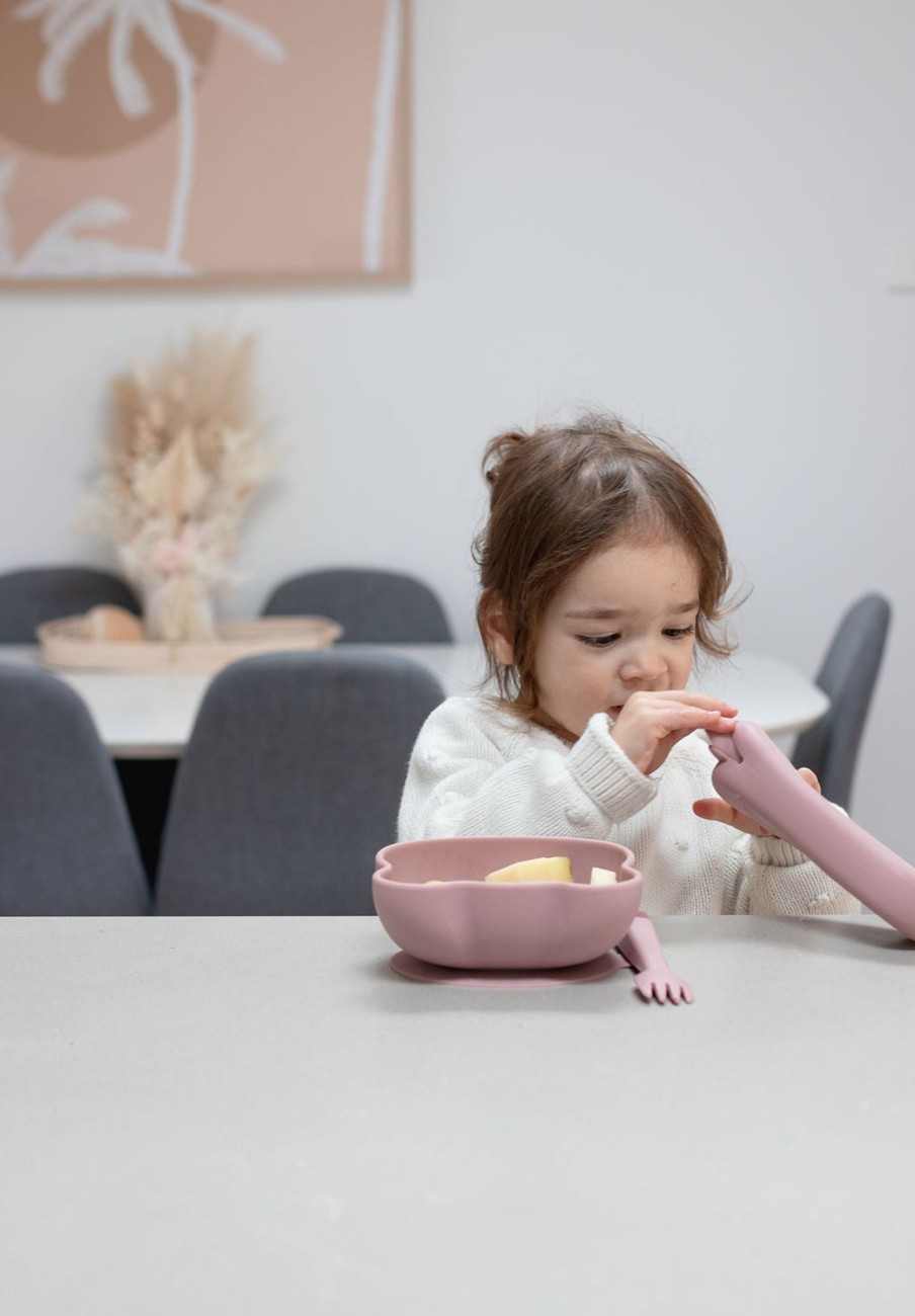 Baby [0-23M] We Might Be Tiny Feeding | Stickie Bowl - Dusty Rose