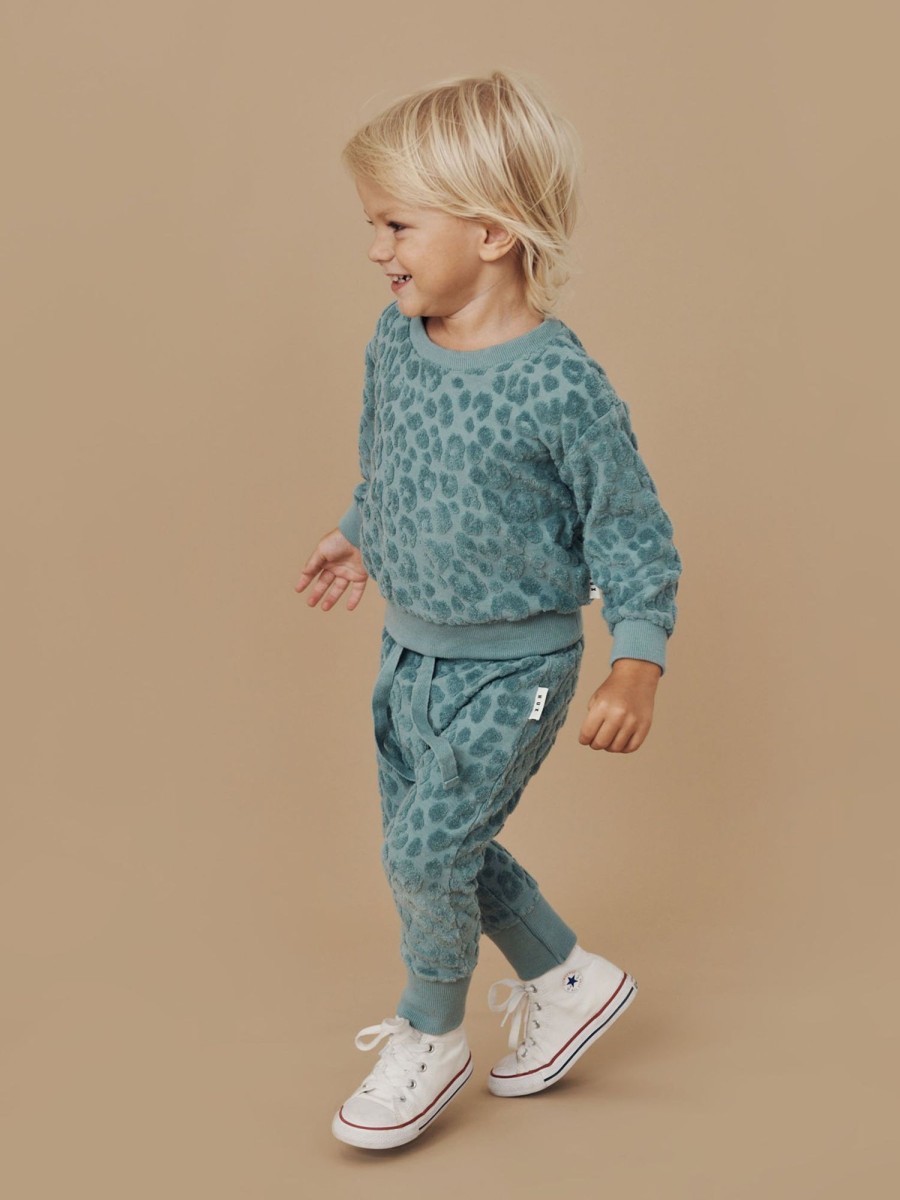 Child [2-14] Huxbaby Bottoms | Huxbaby Drop Crotch Pant Terry - Surf