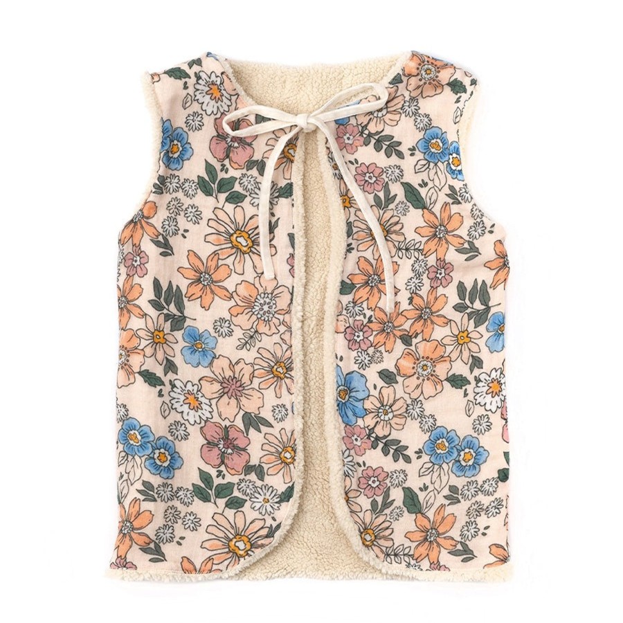 Baby [0-23M] Alex & Ant Outerwear | Alex & Ant Thea Reversible Vest - Teddy/Clarabelle