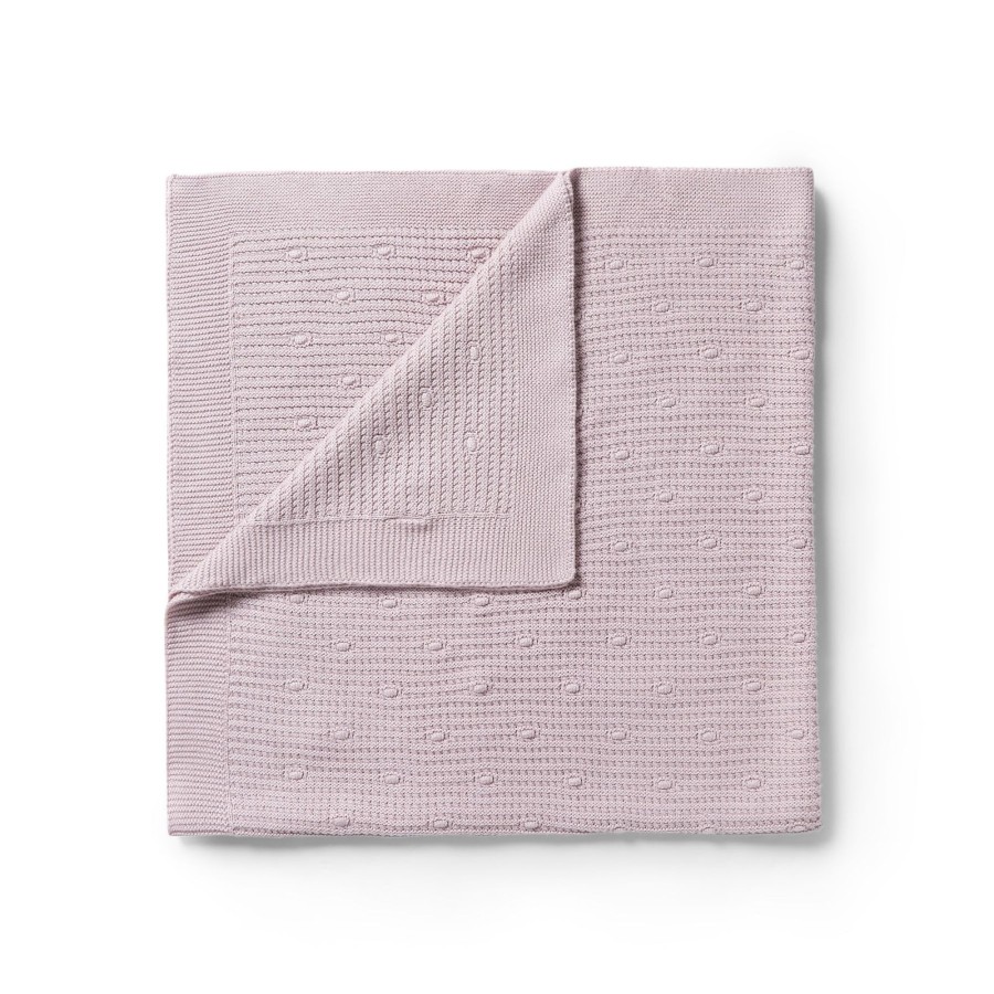 Baby [0-23M] Wilson & Frenchy Blankets | Wilson & Frenchy Knitted Spot Blanket - Lilac Ash