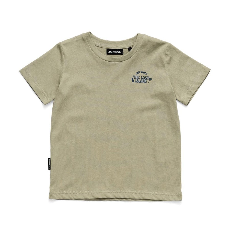 Baby [0-23M] Crywolf Tops | Crywolf Lost Island T-Shirt Sage